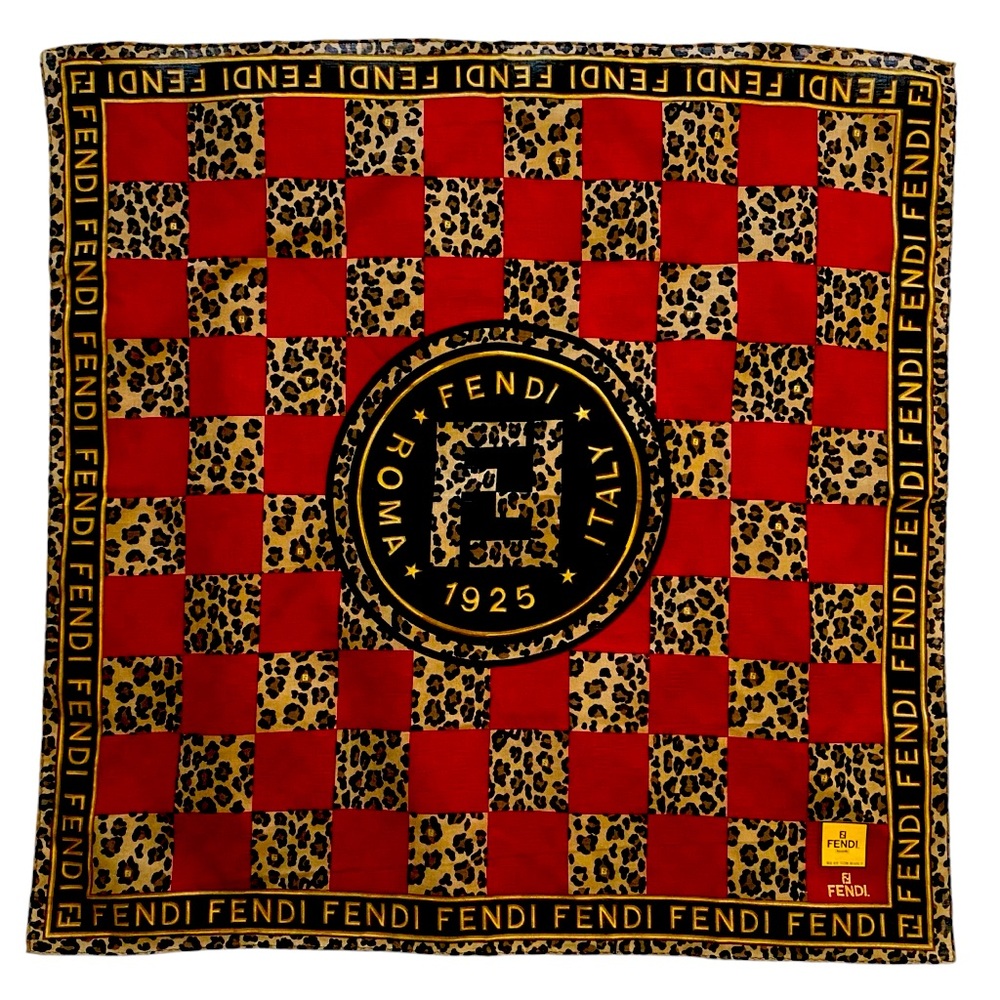 New FENDI Leopard Print Pocket Scarf or Headband